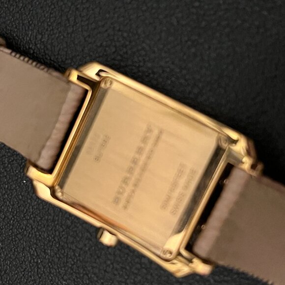 Burberry Nova Gold Tone Square Dial Leather Strap Watch For Women main image 4
